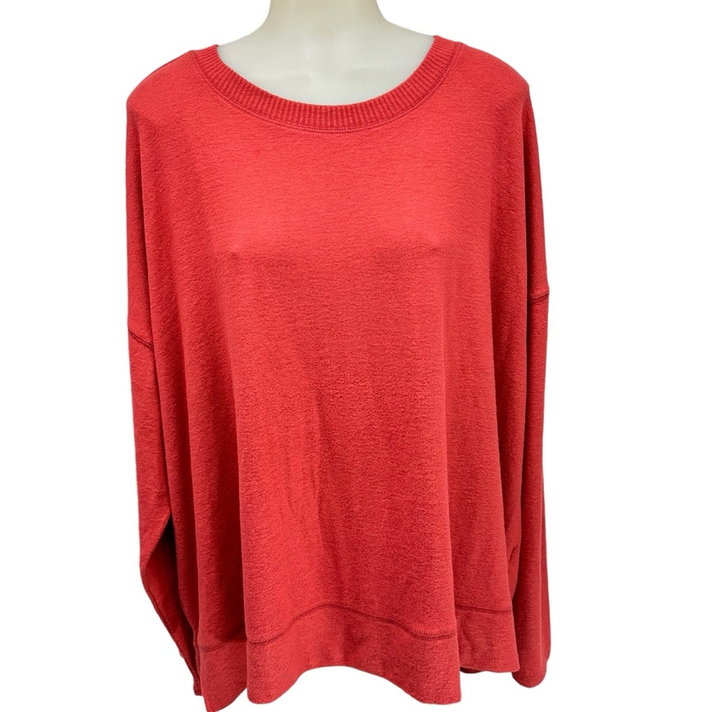 LUCKY BRAND Plus XXL soft Sweatshirt Side slits Raglan Long Sleeve casual - Picture 5 of 17
